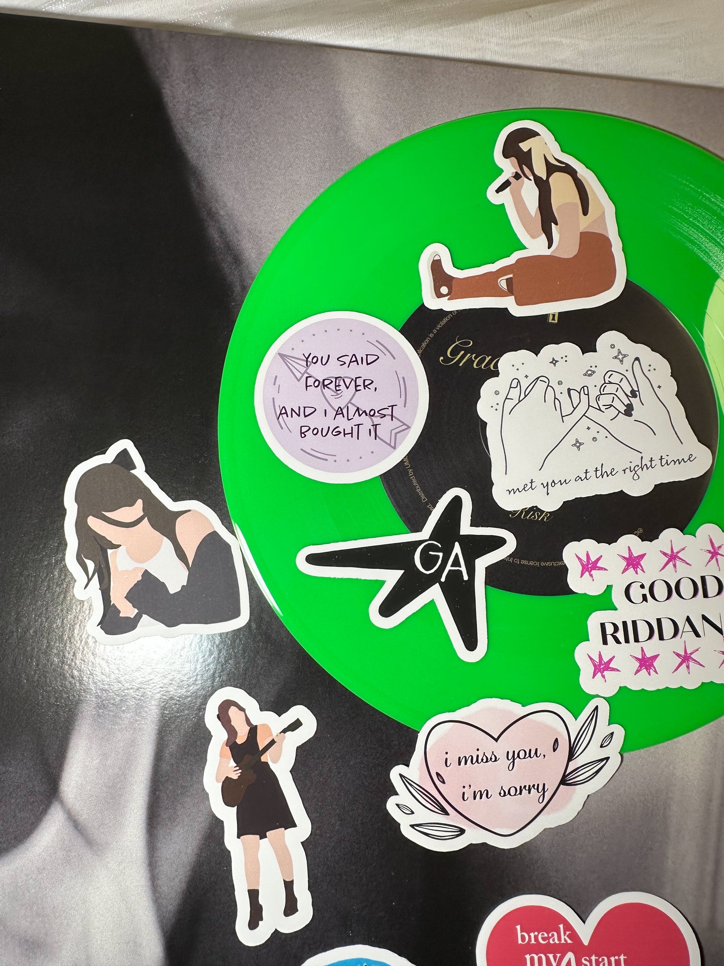 24 Gracie Abrams Stickers | The Secret of Us Risk Close to You Good Riddance