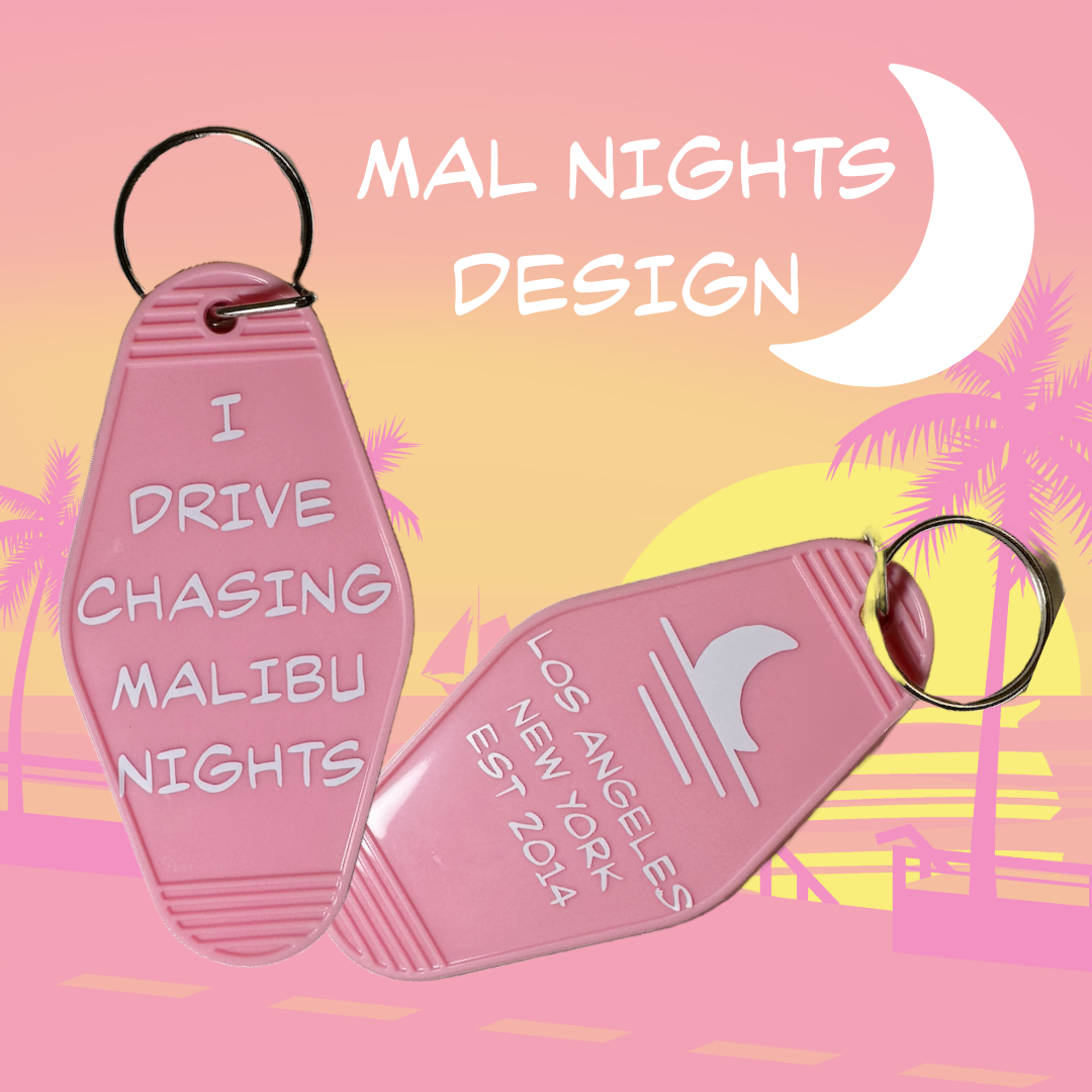 LANY Motel Keychains | 4 Designs XXL, Up To Me, Malibu Nights, ILYSB