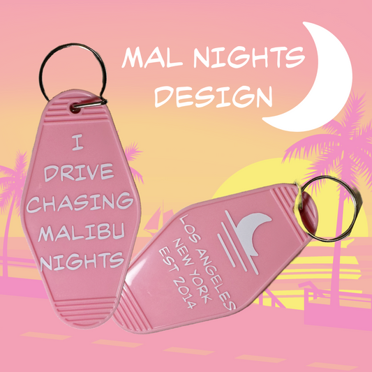 chasing malibu nights LA2 motel keychain