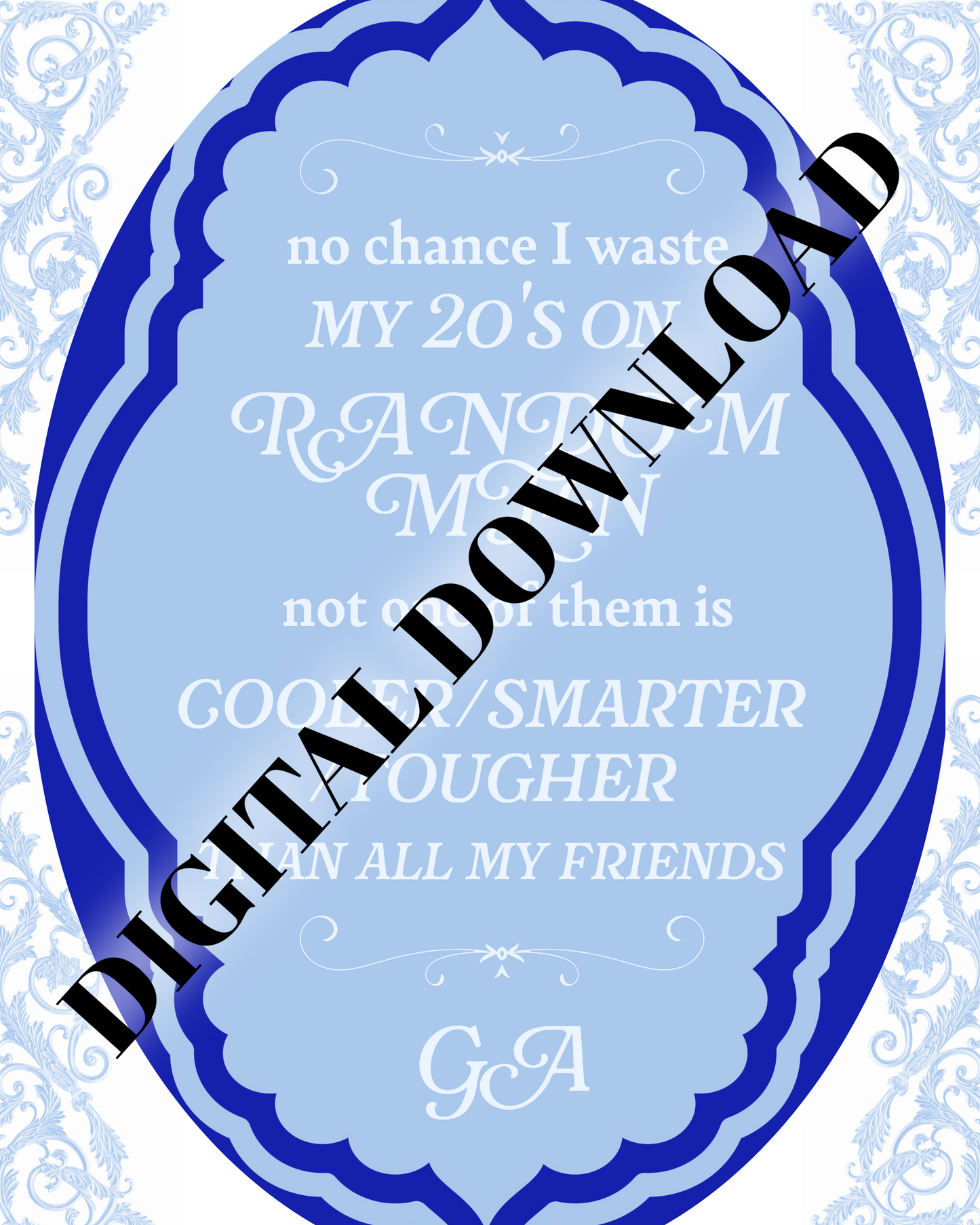 All My Friends Tough Love FREE Gracie Abrams Lyric Poster | DIGITAL DOWNLOAD