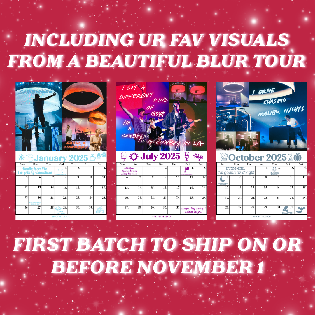 2025 A Beautiful Blur Calendar